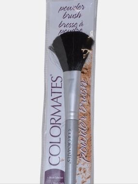 Silver Blush Brush - Black Bristles